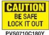 Panduit STS2 - Lockout/Tagout Safety Signs - 11