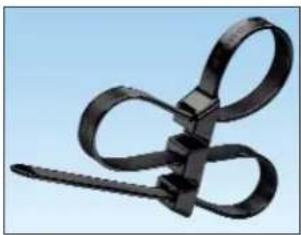 Panduit STS2 - Pan-Ty® Triple Loop Cable Tie – Weather Resistant Nylon 6.6 - 2