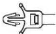 Panduit STS2 - Pan-Ty® Releasable Wing Push Mount Ties - 7