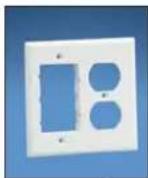 Panduit STS2 - Pan-Way® Classic Series Faceplates for Power and Communication Applications - 1