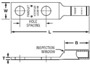 PANDOUT RITWELK LCCN-98 HOLE SPACING L INSPECTION WINDOW T B FAUNT W