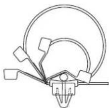Panduit STS2 - Pan-Ty® Center Mounted Wing Push Mount Ties – Heat Stabilized Nylon 6.6 - 5