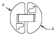 Panduit STS2 - Stainless Steel Push Button Mount - 2