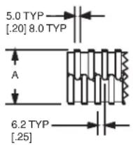 5.0 TYP [20] 8.0 TYP A 6.2 TYP [25]