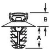 Panduit STS2 - Fir Tree Push Mounts - 2