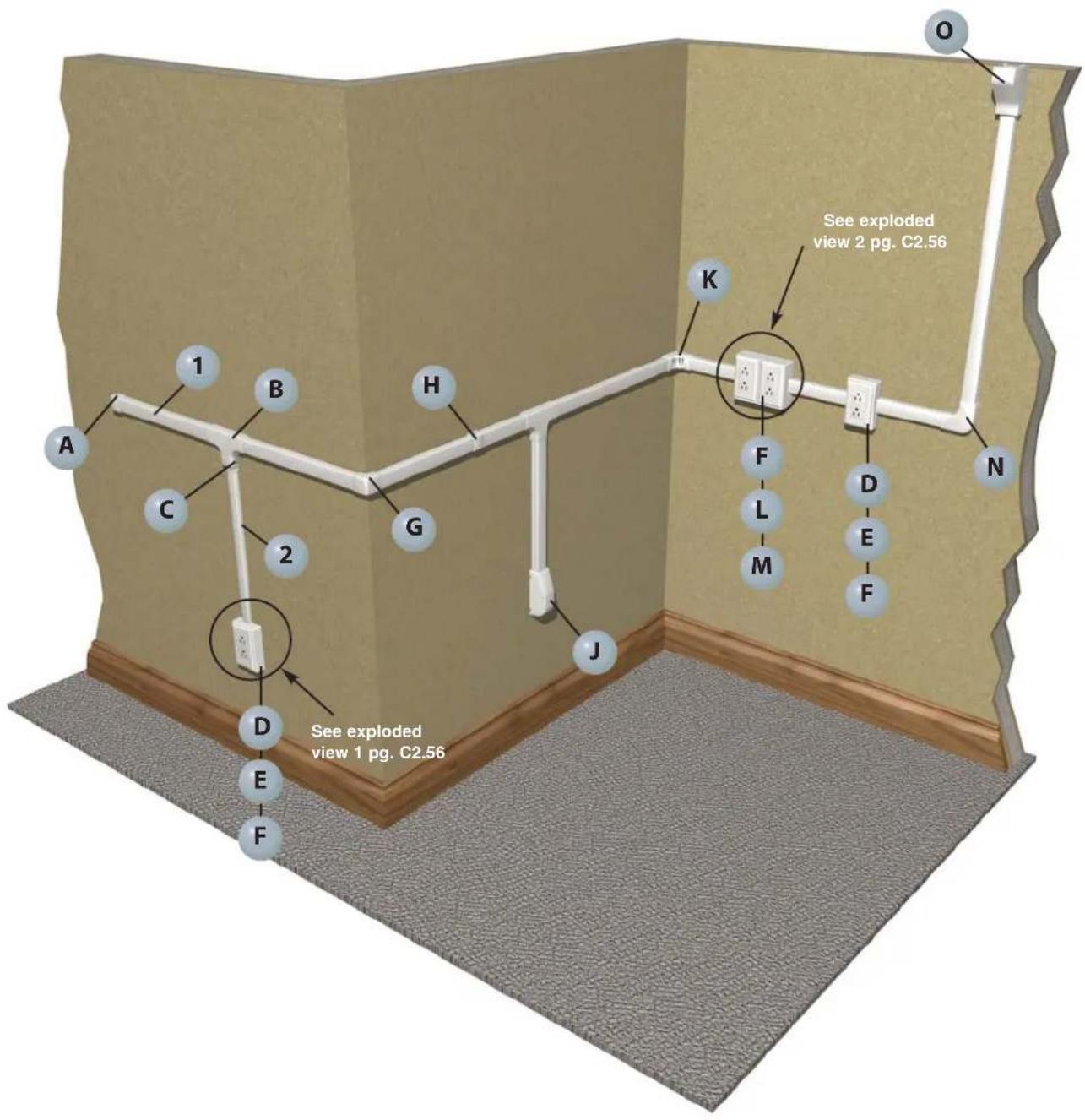 See exploded view 2 pg. C2.56 See exploded view 1 pg. C2.56