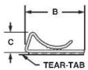 Panduit STS2 - Flat Cable Clips - 2