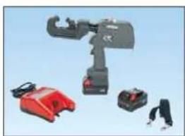 Panduit STS2 - Die Type, Lithium-Ion Powered Hydraulic, 6 Ton, Crimping Tool with Open "C-Head" - 2