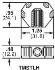 .95 (24.1) 1.25 (31.8) .48 (12.2) TMSTLH