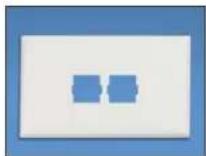 Panduit STS2 - Pan-Way® Snap-On Faceplates for SYSTIMAX\* Communication Modules - 1
