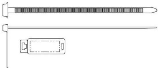 Panduit STS2 - Sta-Strap® Marker Ties – Nylon and Weather Resistant Nylon 6.6 - 4