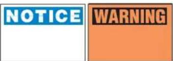 NOTICE WARNING