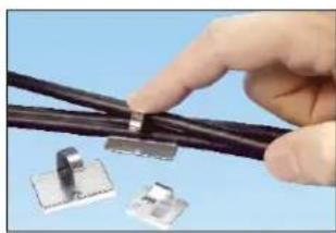 Panduit STS2 - Metal Adhesive Backed Cord Clips - 1