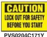 Panduit STS2 - Lockout/Tagout Safety Signs - 10