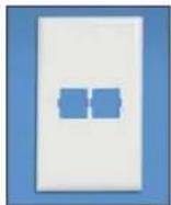Panduit STS2 - Pan-Way® Snap-On Faceplates for SYSTIMAX\* Communication Modules - 3