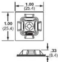 1.00 (25.4) 1.00 (25.4) .33 (8.4)