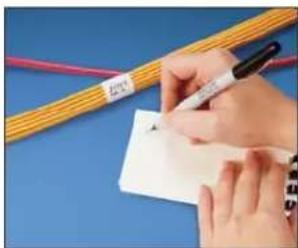 Panduit STS2 - Blank Self-Laminating Write-On Cable Marker Books - 1