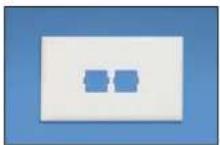 Panduit STS2 - Pan-Way® Snap-On Faceplates for Nordx/CDT\* Communication Modules - 1