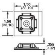 Panduit STS2 - Super-Grip™ Adhesive Backed Cable Tie Mounts - 5