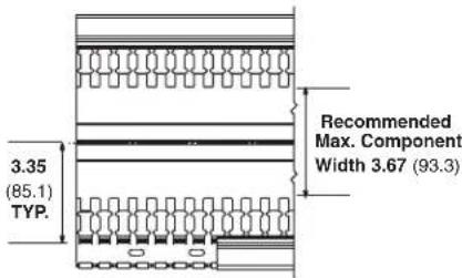 Recommended Max. Component Width 3.67 (93.3) 3.35 (85.1) TYP.