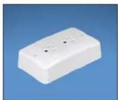 Panduit STS2 - Pan-Way® Surface Mount Outlet Box with 20 A Electrical Outlet - 1