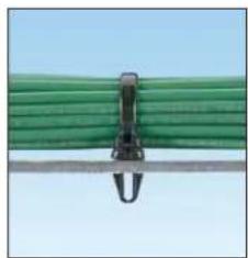 Panduit STS2 - Dome-Top® Barb Ty Push Mount Ties – Weather Resistant Nylon 6.6 - 2
