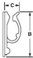 Panduit STS2 - Adhesive Backed Cord Clips - 3