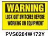 Panduit STS2 - Lockout/Tagout Safety Signs - 15