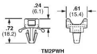.24 (6.1) .72 (18.2) .61 (15.4) TM2PWH
