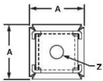 Panduit STS2 - Stainless Steel 2-Way Tie Mount - 2