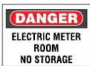 Panduit STS2 - Electrical Hazard Safety Signs - 9