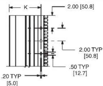 K 2.00 [50.8] 2.00 TYP [50.8] .50 TYP [12.7] .20 TYP [5.0]