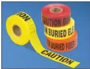 CAUTION CAUTION BURIED ELE ON BURIED FIGERED