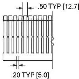 .50 TYP [12.7] .20 TYP [5.0]