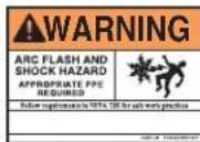 Panduit STS2 - Electrical Hazard Safety Signs - 2