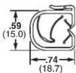 Panduit STS2 - Nylon Edge Clips - 2