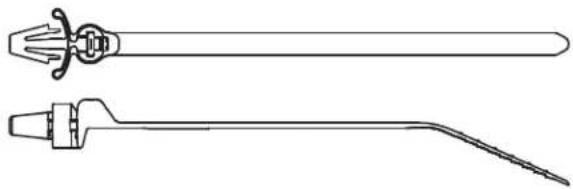 Panduit STS2 - Dome-Top® Barb Ty Wing Push Mount Ties – Nylon and Weather Resistant Nylon 6.6 - 4