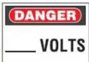 Panduit STS2 - Electrical Hazard Safety Signs - 5