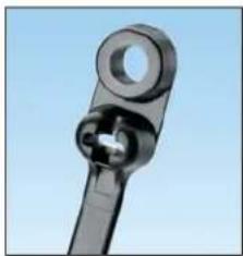 Panduit STS2 - Dome-Top® Barb Ty Clamp Ties – Weather Resistant and Heat Stabilized Nylon 6.6 - 1