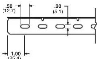 .50 (12.7) .20 (5.1) 1.00 (25.4)