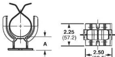 A 2.25 (57.2) 2.50 (63.5)