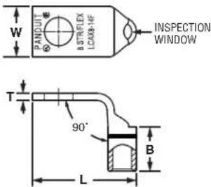 INSPECTION WINDOW PANDUIT B STRIFLEX LCA6-14F T 90° B L