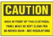 Panduit STS2 - Electrical Hazard Safety Signs - 4