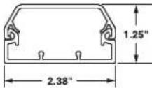 Panduit STS2 - Pan-Way® T-45 Surface Raceway System - 1