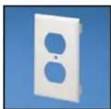 Panduit STS2 - Pan-Way® Classic Series Snap-On Faceplates for Communication/Power - 3