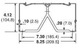 4.12 (104.8) .10 (2.5) .28 (7.0) 7.30 (185.4) 8.25 (209.5)
