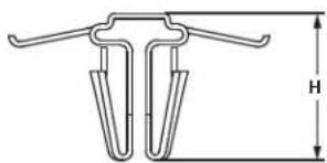 Panduit STS2 - Stainless Steel Push Mount - 3