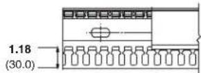Panduit STS2 - Panduct® PanelMax™ DIN Rail Wiring Duct Dimensions - 5