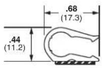 Panduit STS2 - Adhesive Backed Dual Cord Clip - 2
