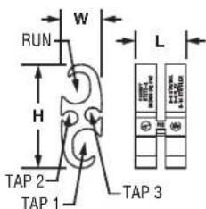 RUN W H TAP 2 TAP 1 L TAP 3